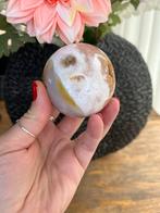 Roze Amethist Bloem Agaat Carneool Bol - 6,8cm, 425g, Ophalen of Verzenden, Mineraal