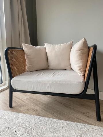 Fauteuil Loods 5 Mulan zwart | Rotan webbing beschikbaar voor biedingen