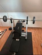 Gorilla Sports Halterbank Set, Ophalen, Krachtstation, Armen, Zo goed als nieuw