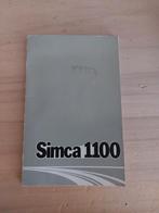 Simca 1100 Handleiding / Instructieboekje, Ophalen of Verzenden