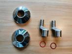 S koppeling set (chrome) met rozetten 1/2"m x 3/8"m, Ophalen of Verzenden, Nieuw