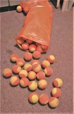 Gebruikte tennisballen (150 stuks), Dieren en Toebehoren, Hondenspeelgoed, Gebruikt, Ophalen of Verzenden, Hondenballen