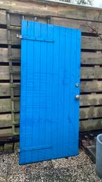 Houten Poort - Blauw/Zwart, Ophalen, Gebruikt, Draaipoort, 150 tot 200 cm