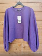 ZARA sweater met ballonmouwen mt. S oversized, Kleding | Dames, Truien en Vesten, Nieuw, Zara, Maat 36 (S), Paars