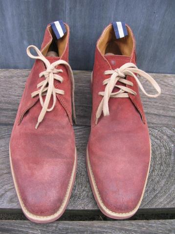 GREVE HERENSCHOEN MT.42.5  SUEDE VETERSCHOEN BORDEAU beschikbaar voor biedingen