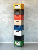 Tomado kratten 17x jaren 70 platenbak vintage prijs p/stuk, Ophalen, Gebruikt, NL, Tomado