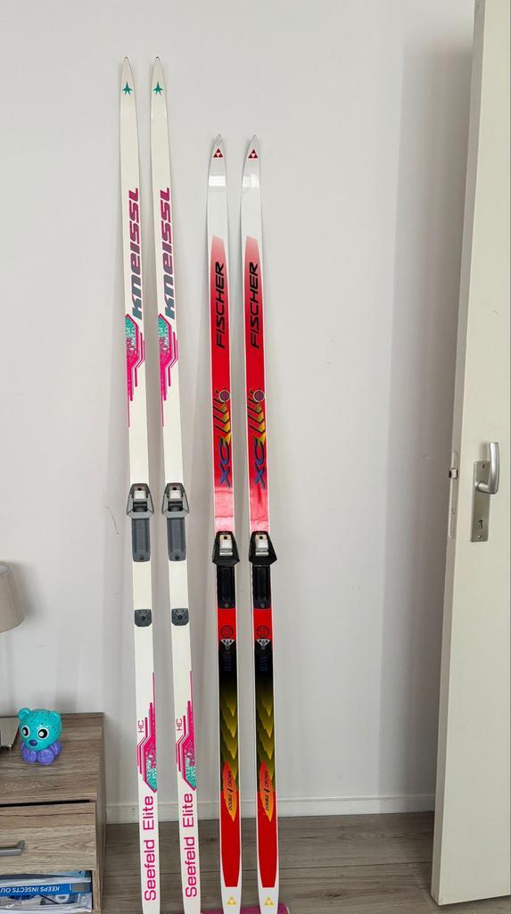 Langlaufski's Kneissl & Fischer, Sport en Fitness, Skiën en Langlaufen, Gebruikt, Ski's, Langlaufen, Overige merken, 180 cm of meer