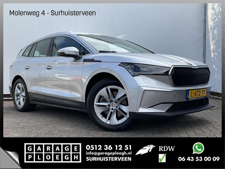 Skoda Enyaq iV 80 Trekhaak Stoel/Stuurverw Carplay Warmtepom, Auto's, Skoda, Bedrijf, Te koop, Enyaq, ABS, Achteruitrijcamera