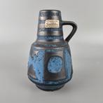 Vintage West-Duitse Fat Lava vaas. Carstens  1512-14. blauw, Ophalen of Verzenden
