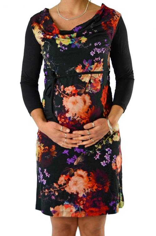 Positiekleding: leuke bloemen jurk voor netjes en casual!, Kleding | Dames, Positiekleding, Gedragen, Jurk, Maat 38/40 (M), Zwart