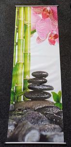 Uitrolbare canvas stenen, orchidee, bamboo 60cm / 165cm, Ophalen of Verzenden, Zo goed als nieuw