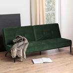 Retro vintage velvet slaapbank groen groene, Huis en Inrichting, Slaapkamer | Slaapbanken, Ophalen, Zo goed als nieuw, Tweepersoons