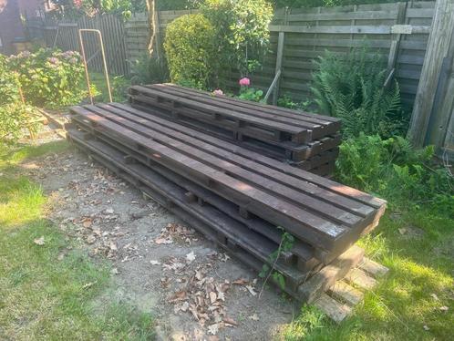 Grote vlonder pallets, Doe-het-zelf en Verbouw, Hout en Planken, Zo goed als nieuw, Pallet, Overige houtsoorten, 300 cm of meer