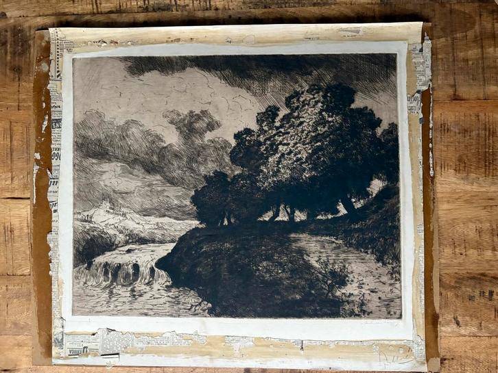 Martin van Waning Ets, Antiek en Kunst, Kunst | Etsen en Gravures, Ophalen of Verzenden