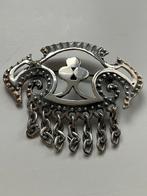 Vintage Jorma Valo Zweedse zilveren broche, Ophalen of Verzenden, Zo goed als nieuw, 4 tot 7 cm, Zilver