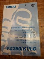 Werkplaatshandboek Yamaha YZ250 1998, Ophalen of Verzenden, Yamaha