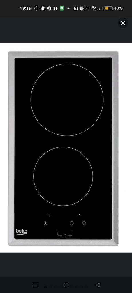 Keramische kookplaat. Nieuw., Witgoed en Apparatuur, Kookplaten, Zo goed als nieuw, Inbouw, Keramisch, 4 kookzones, Ophalen of Verzenden