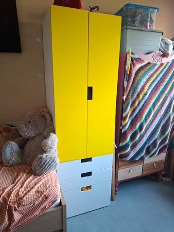 IKEA Stuva Kledingkast Kind - Geel/Wit beschikbaar voor biedingen