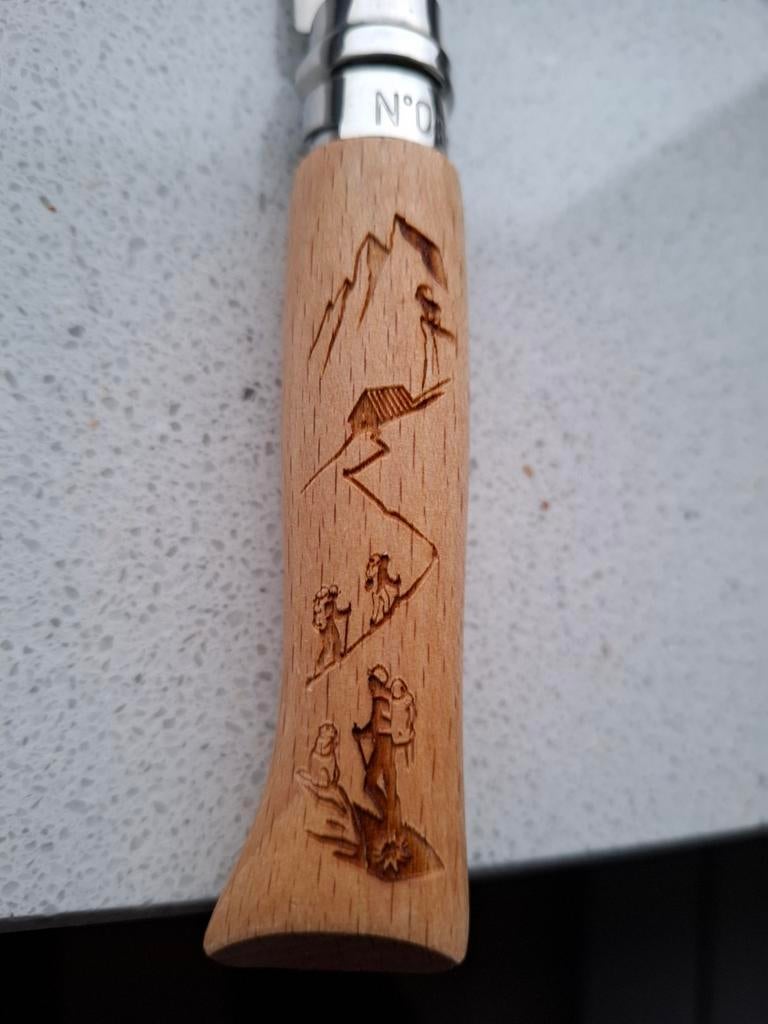 Opinel No.8 Inox zakmes mes, Ophalen of Verzenden, Nieuw