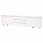 Tv Meubel Besta Burs Witte white TV Stand Ikea, Huis en Inrichting, Ophalen, Zo goed als nieuw, 25 tot 50 cm, Minder dan 100 cm