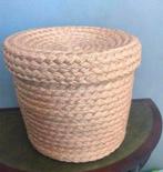 Mand met Deksel - Zo Goed Als Nieuw, Huis en Inrichting, Ophalen of Verzenden, Zo goed als nieuw, Rond, Riet