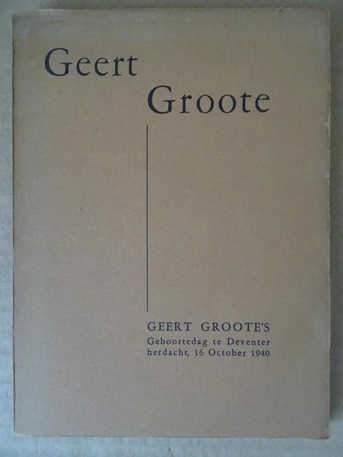Geert Groote geboortedag te Deventer herdacht 16 oktober1940, Boeken, Godsdienst en Theologie, Zo goed als nieuw, Christendom | Katholiek