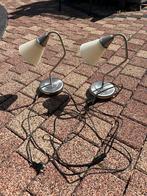 Twee lampen voor op nachtkastjes of tafel, Ophalen of Verzenden, Gebruikt, Glas, Minder dan 50 cm