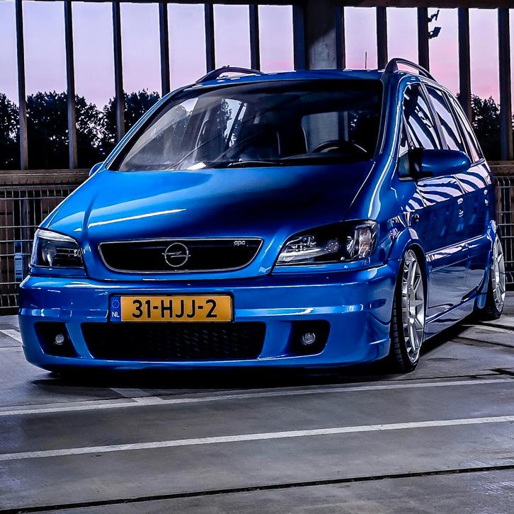 Opel zafira opc blauw 2.0 turbo z20leh airride, Auto's, Opel, Particulier, Zafira, ABS, Airbags, Airconditioning, Android Auto