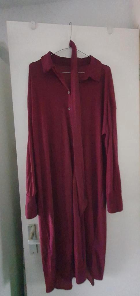 Lange rode jurk maat xl, Kleding | Dames, Jurken, Zo goed als nieuw, Maat 46/48 (XL) of groter, Rood, Onder de knie, Ophalen of Verzenden