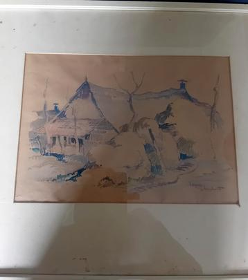 Staphorst een leuke aquarel van Hansen? beschikbaar voor biedingen