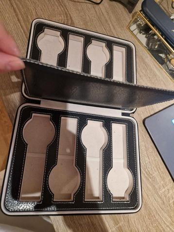 Stijlvolle Luxe Horlogebox – Voor 8 Horloges | 17 x 23 x 6  beschikbaar voor biedingen