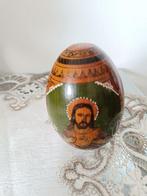 handgeschilderd houten ei, Antiek en Kunst, Ophalen of Verzenden