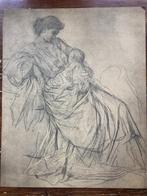 tekening Feuerbach Medea mit Kind 1868, Ophalen of Verzenden