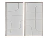 japandi schilderijen 2x, Huis en Inrichting, Woonaccessoires | Schilderijen, Tekeningen en Foto's, Ophalen, Nieuw, Schilderij