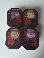 Pokémon TCG: Team Rocket Tins Sealed 4x., Hobby en Vrije tijd, Verzamelkaartspellen | Pokémon, Ophalen of Verzenden, Nieuw, Boosterbox