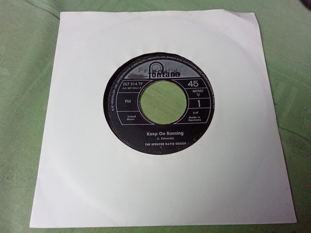 Spencer Davis Group.             Keep on running, Gebruikt, Verzenden, 7 inch, Single