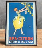SPA Bronwater Citron Art Deco Reclame Print in lijst, Verzamelen, Posters, Ophalen of Verzenden, Nieuw, A1 t/m A3, Film en Tv