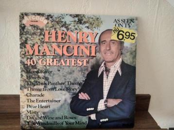 Te koop dubbel lp van Henry Mancini 40 greatest hits. beschikbaar voor biedingen