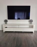 Tv meubel hoogglans wit inclusief beschermglas, Huis en Inrichting, Kasten | Televisiemeubels, Ophalen, Zo goed als nieuw