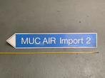 Oud MUC AIR Import 2 Reclamebord, Ophalen of Verzenden, Gebruikt, Reclamebord