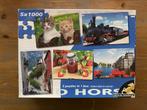 Puzzel 5 in 1 doos divers, Ophalen of Verzenden, 500 t/m 1500 stukjes, Gebruikt, Legpuzzel