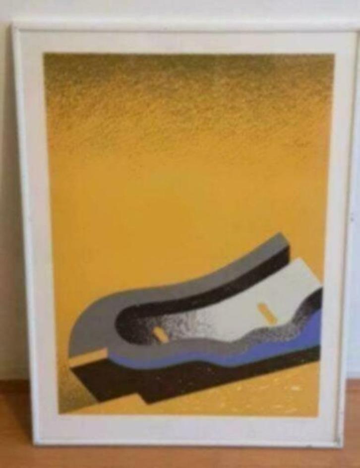 Orig. Niels Unbehagen zeefdruk gesign. en gen. 34 /40 1972, Antiek en Kunst, Kunst | Litho's en Zeefdrukken, Ophalen