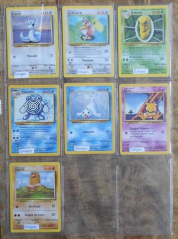 PORTUGESE Pokémon : 33 kaarten Base Set Unlimited = 1 koop beschikbaar voor biedingen