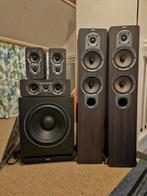 Jamo 5.1 + Teufel S6000sw THX subwoofer (surround dolby set), Audio, Tv en Foto, Luidsprekers, Ophalen, 120 watt of meer, Complete surroundset