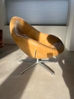 Label leren fauteuil Hidde - Gerard van den Berg design, Huis en Inrichting, Fauteuils, Ophalen, Gebruikt, Leer, 75 tot 100 cm