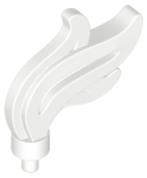 Lego White Minifigure, Plume Feather Triple Compact  Flame, Ophalen of Verzenden, Gebruikt, Losse stenen, Lego