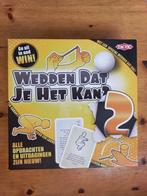 Wedden dat je het kan? bordspel, Hobby en Vrije tijd, Gezelschapsspellen | Bordspellen, Een of twee spelers, Ophalen of Verzenden