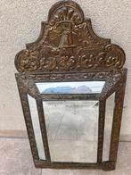 Antieke Latoen Kuifspiegel, Antiek en Kunst, Antiek | Spiegels, Minder dan 100 cm, Minder dan 50 cm, Ophalen