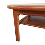 Niels Bach (DK) vintage teakhouten salontafel, Huis en Inrichting, Tafels | Salontafels, Ophalen, Gebruikt, Niels Bach (DK), 100 tot 150 cm