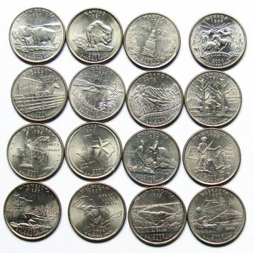 **  16 X STATE QUARTER USA  -  Diverse jaren en Staten ** beschikbaar voor biedingen